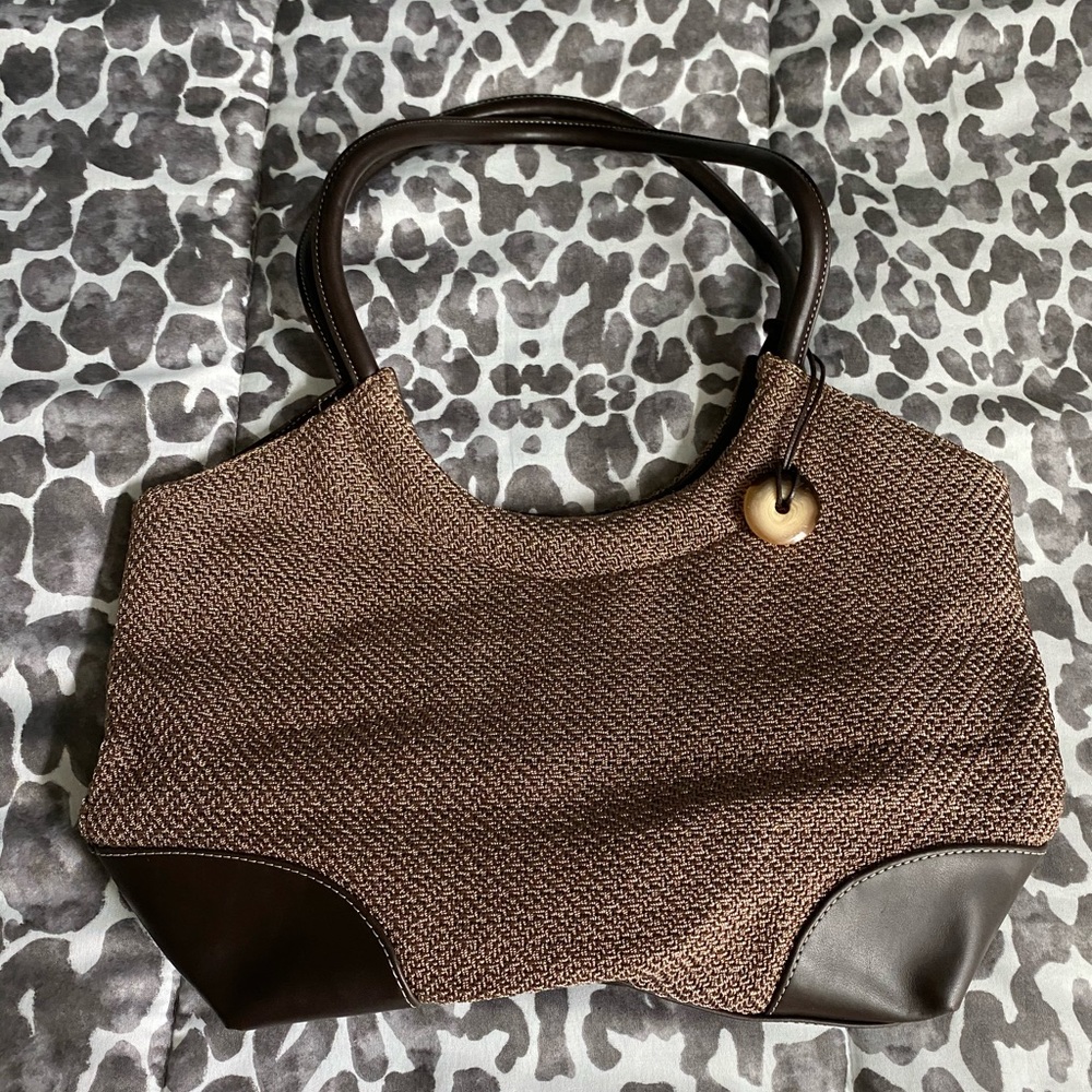 NWOT The Sak crochet n leather shoulder bag
